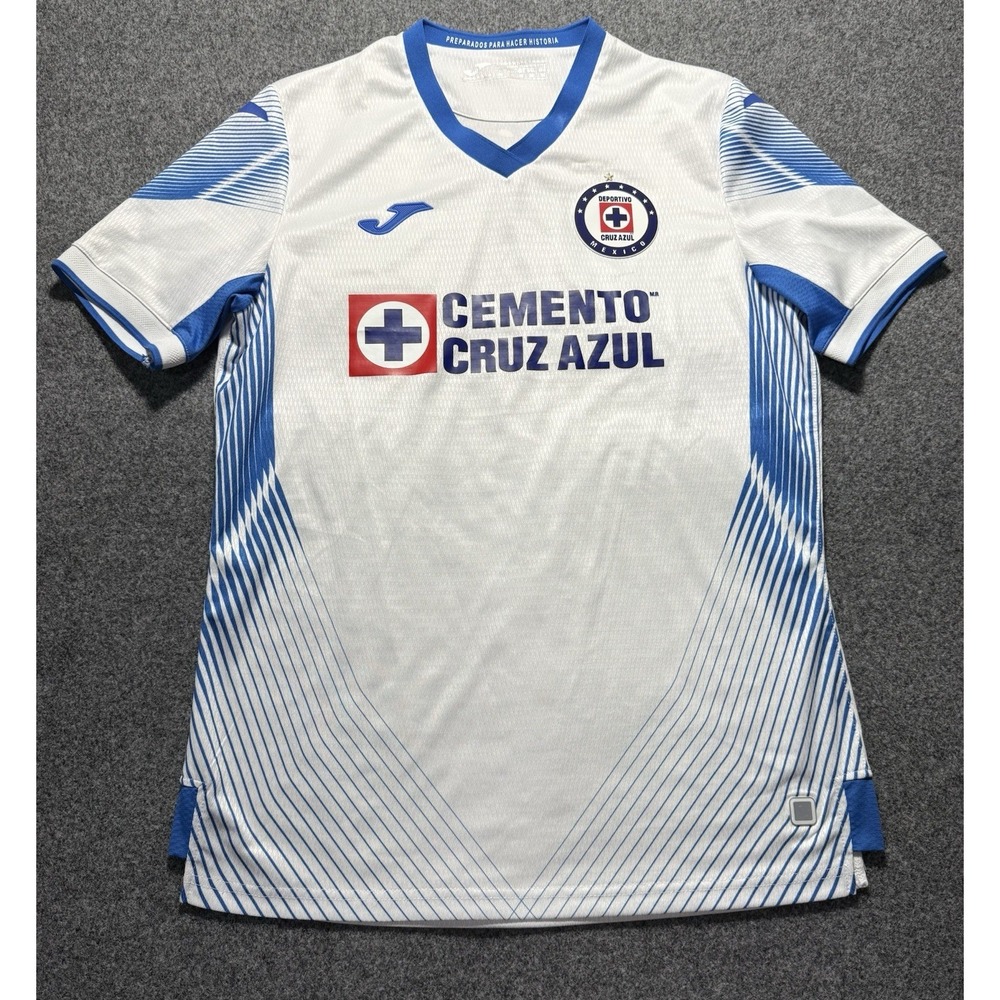 Joma‎ Cruz Azul Away Men's 21-22 Soccer Jersey White-Blue Size Medium